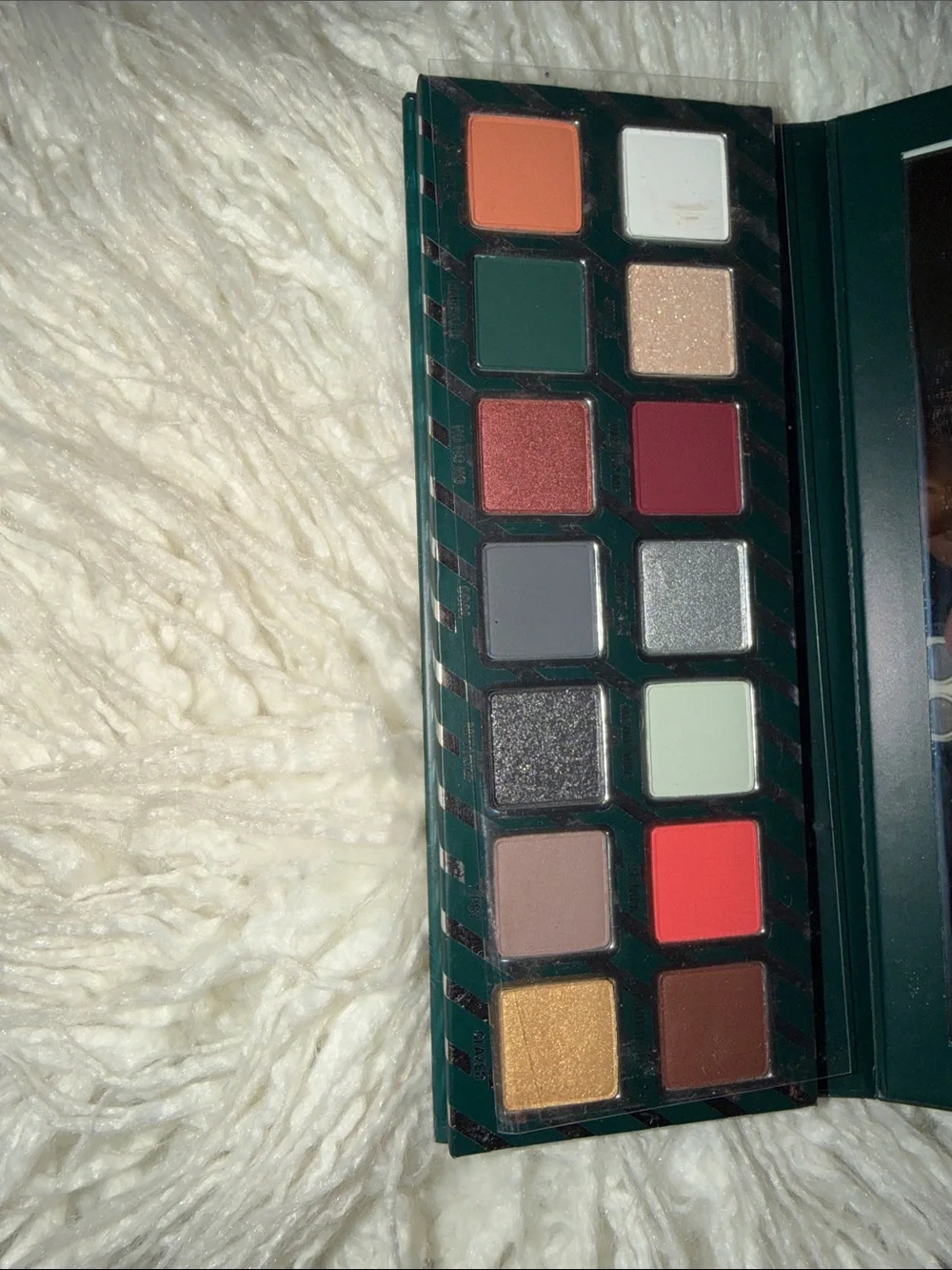 Authentic Kylie Cosmetics Naughty Eyeshadow Palette - Dark Green & White